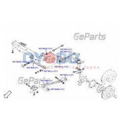 SILENTBLOCK ELSŐ VEZÉRLŐKAR BELSŐ SUBARU IMPREZA 92-03 20251AA010