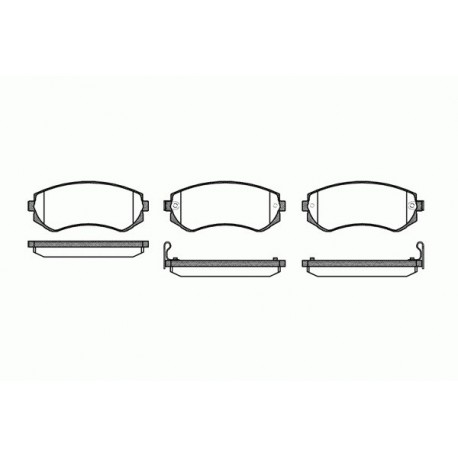 FÉKBETÉTEK. ALMERA (ELÖL) 98- +ABS PATROL Y61 (HÁTUL) 97- ELÖL 23502.16.0