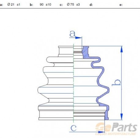 KÜLSŐ CSUKLÓVÉDŐ MITSUBISHI COLT LANCER 84- 92 MB176161