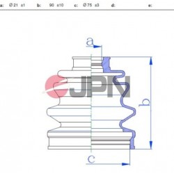 KÜLSŐ CSUKLÓVÉDŐ MITSUBISHI COLT LANCER 84- 92 MB176161