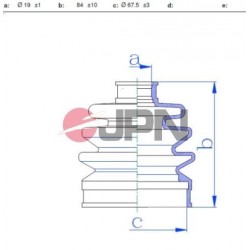 KÜLSŐ CSUKLÓVÉDŐ MAZDA 121 87- 90 DAIHATSU CHARADE 1.0 1.0D 1.0T 1.0TD 83- 87 COURE 850 85- NISSAN MICRA K10 ADN18169