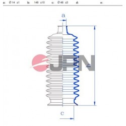 KORMÁNYRÚD BURKOLAT TOYOTA CAMRY 2.2 3.0 91- COROLLA 1.3-2.0 +PS 92- CARINA E RAV 4 94- 60K2006JPN
