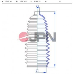 KORMÁNYRÚD BURKOLAT MAZDA 6 1.8I 16V 2.0I 16V 2.3I 16V 2.0TDVI 16V 02- E2000 2200 SD SR1 97- +PS 60K3013JPN