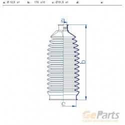 KORMÁNYRÚD BURKOLAT BALRA HONDA CIVIC 1.3I 1 8I 2 2I-CTDI 05- 60K4019JPN