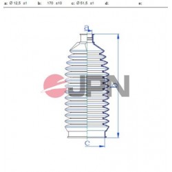 KORMÁNYRÚD BURKOLAT BALRA HONDA CIVIC 1.3I 1 8I 2 2I-CTDI 05- 60K4019JPN