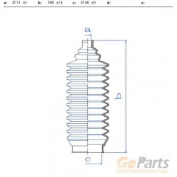 KORMÁNYRÚD BURKOLAT MITSUBISHI COLT 84- ECLIPSE GALANT LANCER CORDIA SAPPOR +PS SIGMA SPACE WAGON SPACE STAR TREDIA TREDIA
