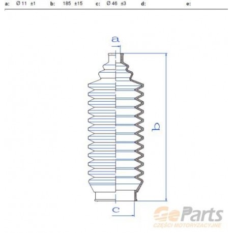 KORMÁNYRÚD BURKOLAT MITSUBISHI COLT 84- ECLIPSE GALANT LANCER CORDIA SAPPOR +PS SIGMA SPACE WAGON SPACE STAR TREDIA TREDIA