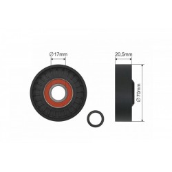 MULTIFRICTION SZÍJFESZÍTŐ SZÍJTÁRCSA FORD FOCUS II 2.0D-2.5 01.04-06.13 369-00