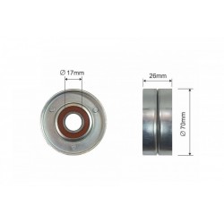 MULTIFRICTION SZÍJFESZÍTŐ SZÍJTÁRCSA HONDA ACCORD VI LAND ROVER FREELANDER I MG MG ZR, MG ZT, MG ZT- T ROVER 25 I, 400 II 2.0D