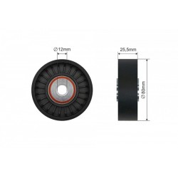 MULTIFRICTION SZÍJFESZÍTŐ SZÍJTÁRCSA SAAB 9000 2.0/2.3 09.88-12.98 37-53