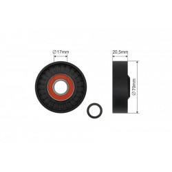 MULTIFRICTION SZÍJ SZÍJTÁRCSA FORD FOCUS, VOLVO C30, S40, V50 2.4-2.5 06-12 487-97