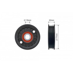 MULTIFRICTION SZÍJFESZÍTŐ SZÍJTÁRCSA AUDI A4 95-01, A6 97-01, VW PASSAT 96-00, VW CRAFTER 06- 81-23