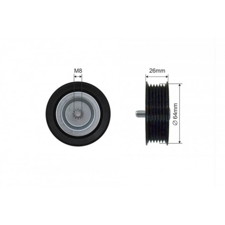 MULTIFRICTION SZÍJFESZÍTŐ SZÍJTÁRCSA MERCEDES E (A207), E (C207), E T-MODELL (S212), E (W212), SPRINTER 3.5-T (B906), SPRINTER