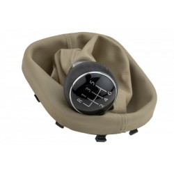 VÁLTÓGOMB + VÁLTÓFÜLEK VW CADDY II 2004-2010,TOURAN 2003-2011/6 SEBESSÉG/ BÉZS SZÍNŰ GZB-VW-022