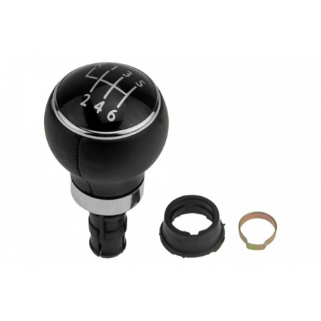 VÁLTÓGOMB VW GOLF V 2003-,GOLF VI 2008-,GOLF PLUS 2005-,JETTA 2006-/6 SEBESSÉGES/FEKETE SAPKA/BŐR GZB-VW-028