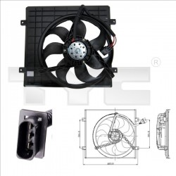 HŰTŐVENTILÁTOR FABIA 99- / 345MM 6E0959455A