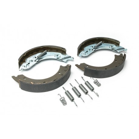 FÉKFÜGGŐFÜGGŐK Fékpofák kpl. tengelyes pótkocsihoz (KNOTT 250x40 alváz, önszabályozóval és rugókészlettel) 402677.001