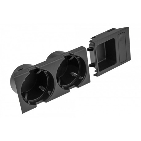 ITALTARTÓ/ÉRMÉK TARTÓ BMW 3 E46 1998-2004/FEKETE/