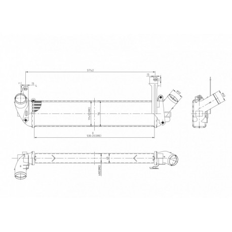 INTERCOOLER KANGOO 1.5DCI 03- 2141000Q0B