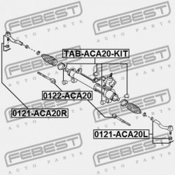 KORMÁNYMŰ RÖGZÍTŐ HÜVELY TOYOTA RAV-4 00-05 /KOMPLETTEN/ 44250-42140