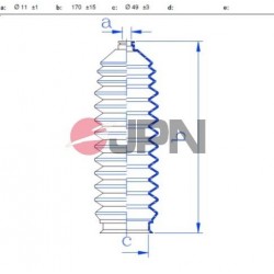 KORMÁNYRÚD BURKOLAT MAZDA XEDOS 9 93- 60K3017JPN