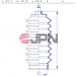 KORMÁNYRÚD BURKOLAT HONDA ACCORD CF 2.0D 96- 1.6 1.8 2.0D 2.3 CG CH 98- 60K4004JPN