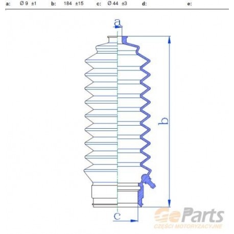 KORMÁNYRÚD BURKOLAT BALRA HONDA CR-V 97- INTEGRA DC2 1.8 97- SHUTTLE 95- 60K4008JPN