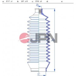 KORMÁNYRÚD BURKOLAT BALRA MITSUBISHI PAJERO 2.5TD 2.8TD 3.0 3.5 97- 60K5008JPN