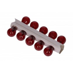 IZZÓ PR21 5W 12V 21 5W BAW15D PIROS KPL 10DB (ALKALMAZÁS. FORD. OPEL. CITROEN. SAAB)