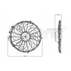 HŰTŐVENTILÁTOR BMW 3 E36 325TDS 93-98