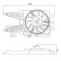 HŰTŐVENTILÁTOR PUNTO II 1.2 16V 99-