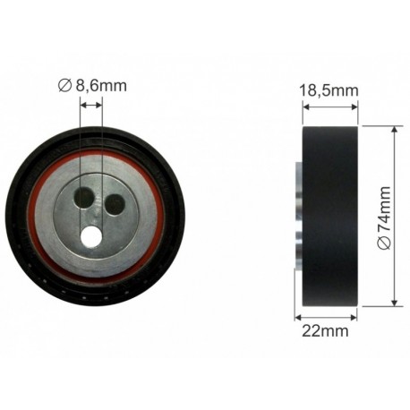 MIKRO SZÍJFESZÍTŐ IVECO DAILY 00 SZÍJTÁRCSA 2.3JTD 500393575