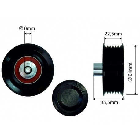 MIKRO SZÍJFESZÍTŐ FIAT DUCATO 06 SZÍJTÁRCSA 2.2 JTD 1609010680