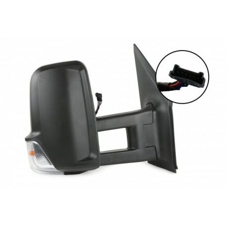 TÜKÖR MERCEDES SPRINTER 06 906 ELEKTROMOS HOSSZÚ JOBB OLDALI FŰTÖTT 6 TŰS TÜKÖR A 000 810 85 19