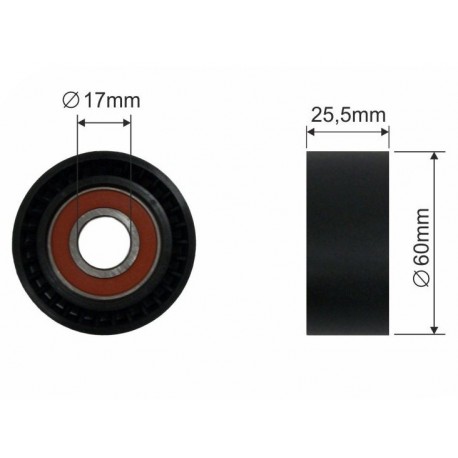 MIKRO SZÍJFESZÍTŐ FIAT DUCATO 02 SZÍJTÁRCSA 2.0 JTD 93160256