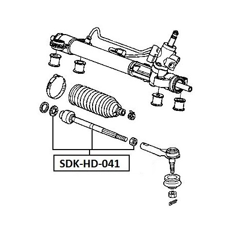 HONDA CR-V KORMÁNYRÚD 07- 53010SWAA01