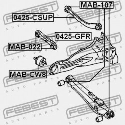 HÁTSÓ RÚD MITSUBISHI ASX 10-16, OUTLANDER 12- /ELÜLSŐ NYAKKENDŐ RÚD/. 1612754780