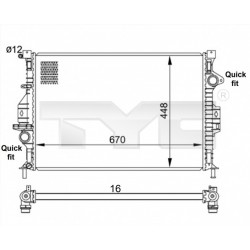 FOCUS III RADIÁTOR 11- 1377541 / 6G91-8005-AB