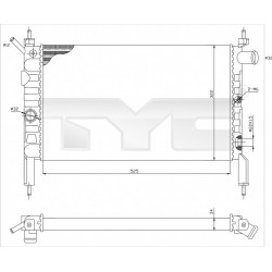 RADIÁTOR ASTRA 1.4,1.6 91- 1300112 / 90412252