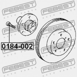 KERÉKCSAVAR 1 DB TOYOTA CRESTA GX90,JZX9,LX90,SX90 1992.10-1996.09 JP 90942-02070