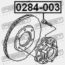 KERÉKCSAVAR 1 DB NISSAN PATROL(GR) Y61 1997.10-2010.03 EL 40222-C6000
