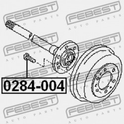 KERÉKCSAVAR NISSAN PATHFINDER R51M 2005.01-2014.11 EL 40222-C6001