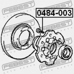Kerékcsavar 1 db MITSUBISHI CHALLENGER K90 1996.05-2001.08 JPN MB301509