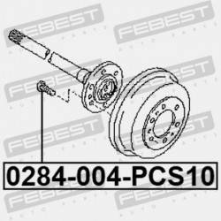 KERÉKCSAVAR CSOMAG.10 DB NISSAN PATHFINDER R51M 2005.01-2014.11 [EL]. 40222-C6001