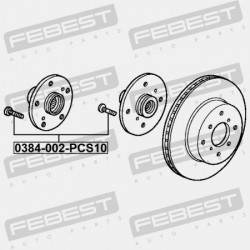 KERÉKCSAVAR CSOMAG.10 DB HONDA CRV 90113-SD4-902