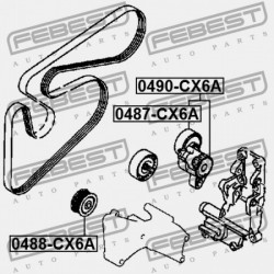 ÖVFESZÍTŐ MITSUBISHI LANCER CY,CZ 2007.03-2013.02 EUR 1345A090