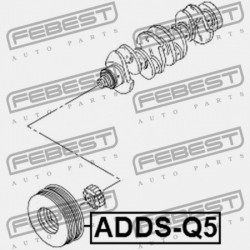 AUDI A3/S3/SPORTB./LIM./QU FORGATTYÚS TENGELYSZÍJTÁRCSA 2004-2013 RDW 06H105243G