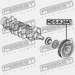 HONDA ACCORD CL9 2003-2008 EU FORGATTYÚS TENGELY SZÍJTÁRCSA 13810-PNA-003