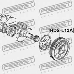 HONDA FIT ALMAS GD1 FORGATTYÚS TENGELY SZÍJTÁRCSA 2002-2008 JP 13810-PWA-013