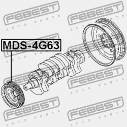 FORGATTYÚS TENGELY SZÍJTÁRCSA MITSUBISHI GALANT,GALANT HATCHBACK E50 1992.11-1996.10 EUR MD376609